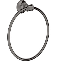 Wieszak na ręcznik typu Ring Czarny Chrom Polerowany AXOR Montreux Axor (42021330)