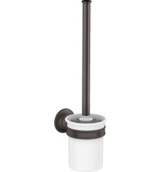 Szczotka do WC z pojemnikiem, ścienna Czarny Chrom Szczotkowany AXOR Montreux Axor (42035340)