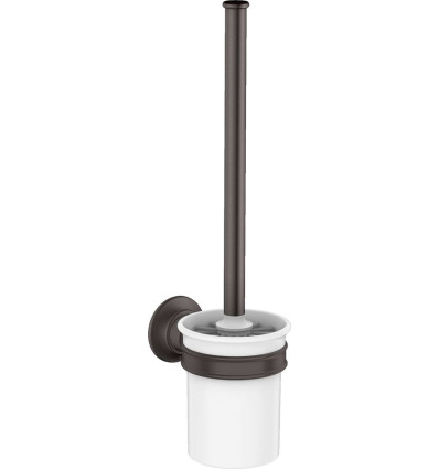 Szczotka do WC z pojemnikiem, ścienna Czarny Chrom Szczotkowany AXOR Montreux Axor (42035340)