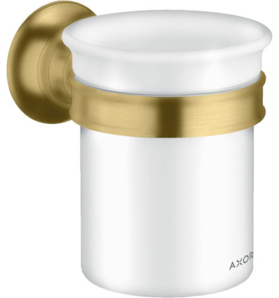 Kubek na szczoteczki do zębów Złoty Optyczny Szczotkowany AXOR Montreux Axor (42134250)