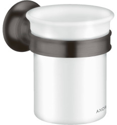 Kubek na szczoteczki do zębów Czarny Chrom Szczotkowany AXOR Montreux Axor (42134340)