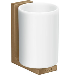 Kubek na szczoteczki do zębów Brąz Szczotkowany AXOR Universal Rectangular Axor (42604140)