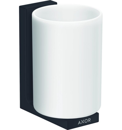 Kubek na szczoteczki do zębów Czarny Matowy AXOR Universal Rectangular Axor (42604670)