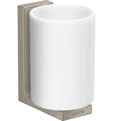Kubek na szczoteczki do zębów Nikiel Szczotkowany AXOR Universal Rectangular Axor (42604820)