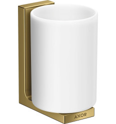 Kubek na szczoteczki do zębów Złoty Optyczny Polerowany AXOR Universal Rectangular Axor (42604990)