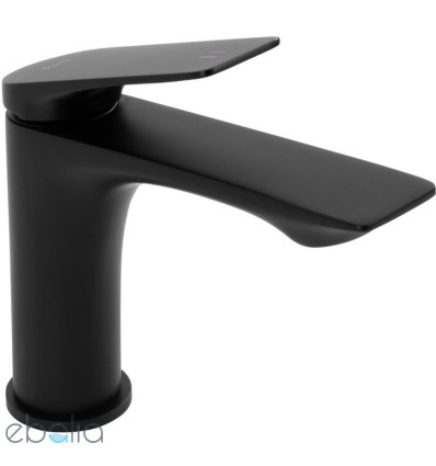 Bateria umywalkowa niska czarny mat Avalon Rea (REA-B1117)