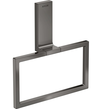 Wieszak na ręcznik typu Ring Czarny Chrom Polerowany AXOR Universal Rectangular Axor (42623330)