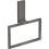 Wieszak na ręcznik typu Ring Czarny Chrom Szczotkowany AXOR Universal Rectangular Axor (42623340)