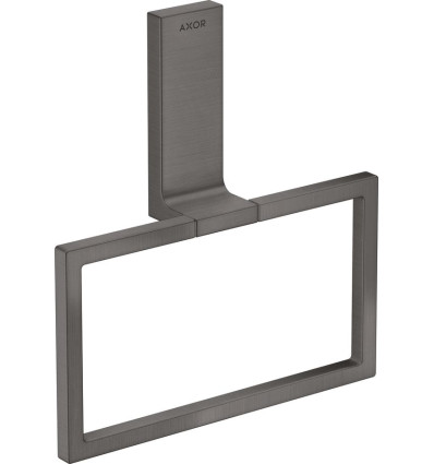 Wieszak na ręcznik typu Ring Czarny Chrom Szczotkowany AXOR Universal Rectangular Axor (42623340)