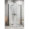 Kabina prysznicowa 80x80 Nes Brushed GunMetal KDD B Radaway (10024080-92-01L + 10024080-92-01R)