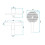 Bateria wannowa czarny mat Avalon Rea (REA-B1128)