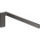 Wieszak na ręcznik, 1-ramienny Czarny Chrom Szczotkowany AXOR Universal Rectangular Axor (42626340)
