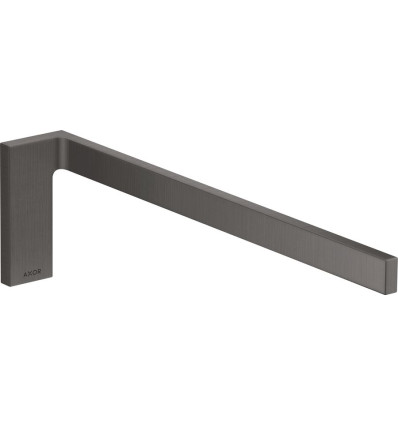 Wieszak na ręcznik, 1-ramienny Czarny Chrom Szczotkowany AXOR Universal Rectangular Axor (42626340)