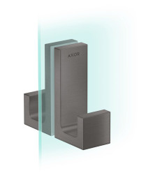 Uchwyt drzwi prysznicowych Czarny Chrom Szczotkowany AXOR Universal Rectangular Axor (42639340)