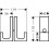 Uchwyt drzwi prysznicowych Czarny Matowy AXOR Universal Rectangular Axor (42639670)