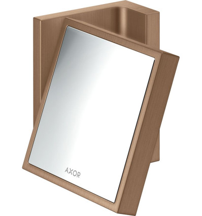 Lusterko kosmetyczne Czerwony Złoty Szczotkowany AXOR Universal Rectangular Axor (42649310)