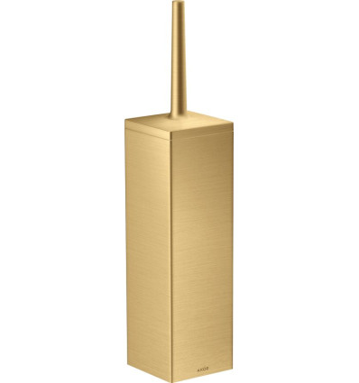 Szczotka do WC z pojemnikiem, ścienna Złoty Optyczny Szczotkowany AXOR Universal Rectangular Axor (42655250)