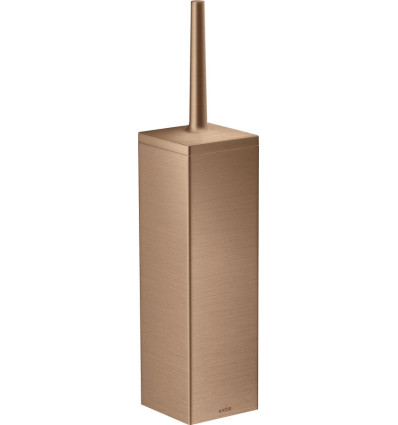 Szczotka do WC z pojemnikiem, ścienna Czerwony Złoty Szczotkowany AXOR Universal Rectangular Axor (42655310)