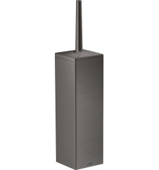 Szczotka do WC z pojemnikiem, ścienna Czarny Chrom Szczotkowany AXOR Universal Rectangular Axor (42655340)