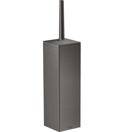 Szczotka do WC z pojemnikiem, ścienna Czarny Chrom Szczotkowany AXOR Universal Rectangular Axor (42655340)