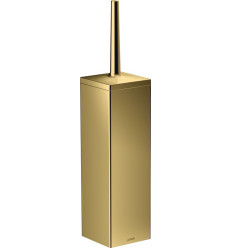 Szczotka do WC z pojemnikiem, ścienna Złoty Optyczny Polerowany AXOR Universal Rectangular Axor (42655990)