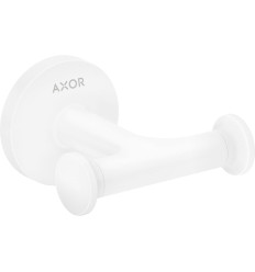 Haczyk na ręcznik, podwójny Biały Matowy AXOR Universal Circular Axor (42812700)