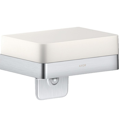 Dozownik mydła w płynie z półką Chrom Szczotkowany AXOR Universal Softsquare Axor (42819260)