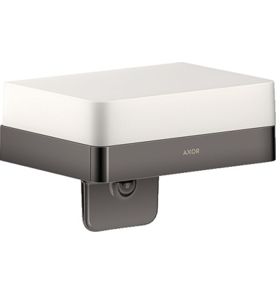 Dozownik mydła w płynie z półką Czarny Chrom Polerowany AXOR Universal Softsquare Axor (42819330)