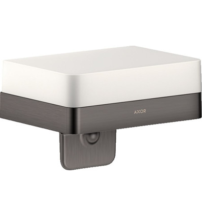 Dozownik mydła w płynie z półką Czarny Chrom Szczotkowany AXOR Universal Softsquare Axor (42819340)