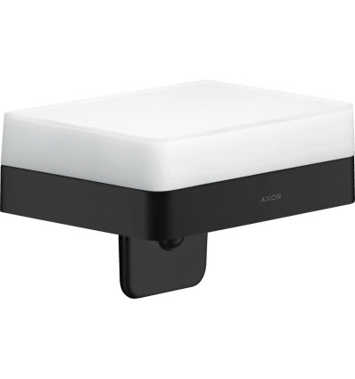 Dozownik mydła w płynie z półką Czarny Matowy AXOR Universal Softsquare Axor (42819670)