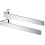 Wieszak na ręczniki, 2-ramienny Chrom AXOR Universal Softsquare Axor (42821000)