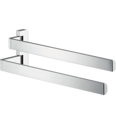 Wieszak na ręczniki, 2-ramienny Chrom AXOR Universal Softsquare Axor (42821000)