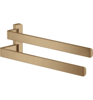 Wieszak na ręczniki, 2-ramienny Brąz Szczotkowany AXOR Universal Softsquare Axor (42821140)