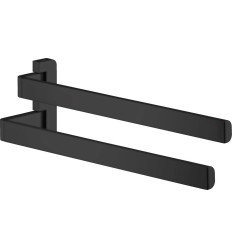 Wieszak na ręczniki, 2-ramienny Czarny Matowy AXOR Universal Softsquare Axor (42821670)