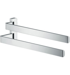 Wieszak na ręczniki, 2-ramienny Stal Szlachetna Optyczna AXOR Universal Softsquare Axor (42821800)
