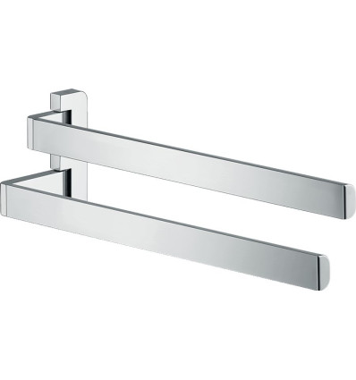 Wieszak na ręczniki, 2-ramienny Stal Szlachetna Optyczna AXOR Universal Softsquare Axor (42821800)