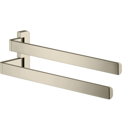 Wieszak na ręczniki, 2-ramienny Nikiel Polerowany AXOR Universal Softsquare Axor (42821830)