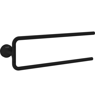 Wieszak na ręczniki, 2-ramienny Czarny Matowy AXOR Universal Circular Axor (42822670)