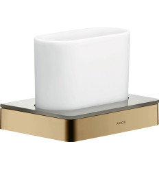 Kubek na szczoteczki do zębów Brąz Polerowany AXOR Universal Softsquare Axor (42834130)