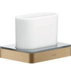 Kubek na szczoteczki do zębów Brąz Szczotkowany AXOR Universal Softsquare Axor (42834140)