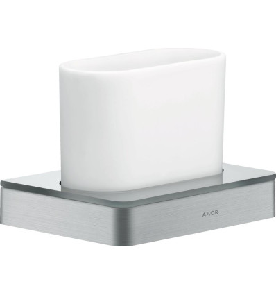 Kubek na szczoteczki do zębów Chrom Szczotkowany AXOR Universal Softsquare Axor (42834260)