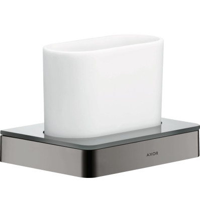 Kubek na szczoteczki do zębów Czarny Chrom Polerowany AXOR Universal Softsquare Axor (42834330)