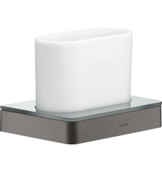 Kubek na szczoteczki do zębów Czarny Chrom Szczotkowany AXOR Universal Softsquare Axor (42834340)