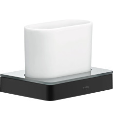Kubek na szczoteczki do zębów Czarny Matowy AXOR Universal Softsquare Axor (42834670)