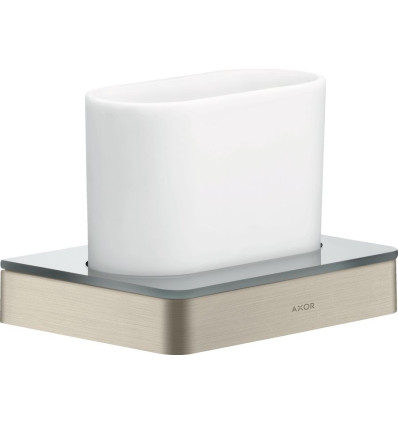 Kubek na szczoteczki do zębów Nikiel Szczotkowany AXOR Universal Softsquare Axor (42834820)