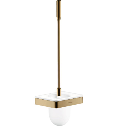 Szczotka do WC z pojemnikiem, ścienna Brąz Polerowany AXOR Universal Softsquare Axor (42835130)