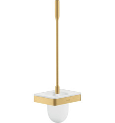 Szczotka do WC z pojemnikiem, ścienna Złoty Optyczny Szczotkowany AXOR Universal Softsquare Axor (42835250)