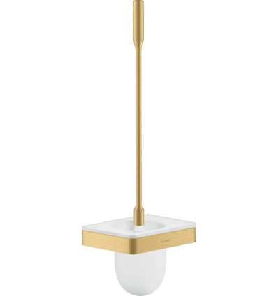 Szczotka do WC z pojemnikiem, ścienna Złoty Optyczny Szczotkowany AXOR Universal Softsquare Axor (42835250)