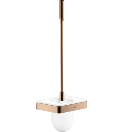 Szczotka do WC z pojemnikiem, ścienna Czerwony Złoty Polerowany AXOR Universal Softsquare Axor (42835300)