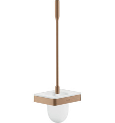 Szczotka do WC z pojemnikiem, ścienna Czerwony Złoty Szczotkowany AXOR Universal Softsquare Axor (42835310)